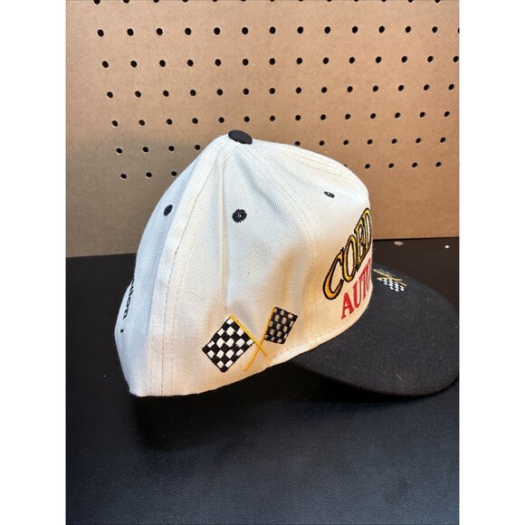 Coed Naked Auto Racing Hat Snapback Vintage 90's White Poly/Wool trucker - Picture 5 of 10
